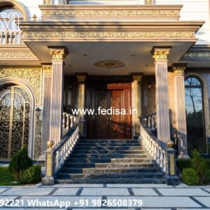 Classic Front Elevation Simple Villa House Design No-10100