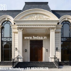 Stone Finish Home Exterior Zaha Hadid Villa No-10104