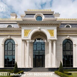 Courtyard Home Design Villa Boundary Wall Design No-10118