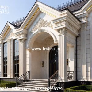Classic Home Front Elevation Design Villa Sarabhai Le Corbusier No-10122