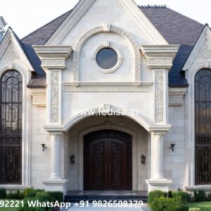Luxury Front Elevation Villa Tropical Villa Design No-10139