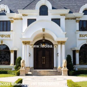 Heritage Style Villa Exterior Pool Villa Design No-10140