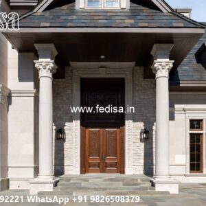 Luxury Classic Living Room Single Story Villa Design No-10144