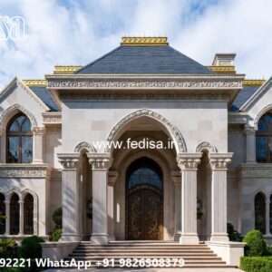 Heritage House Design Villa Wall Design No-10179