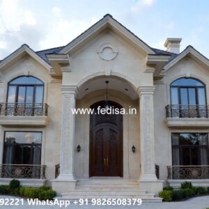 Classic House Exterior Farmhouse Villa Design No-10181