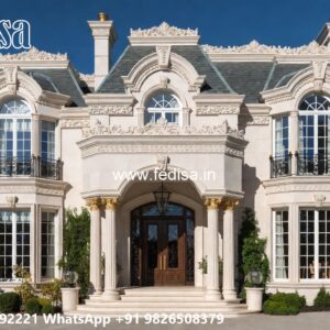 Symmetrical House Design 2 Floor Villa Design No-10185