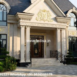 Luxury Classic Home Villa Compound Wall Designs No-10214