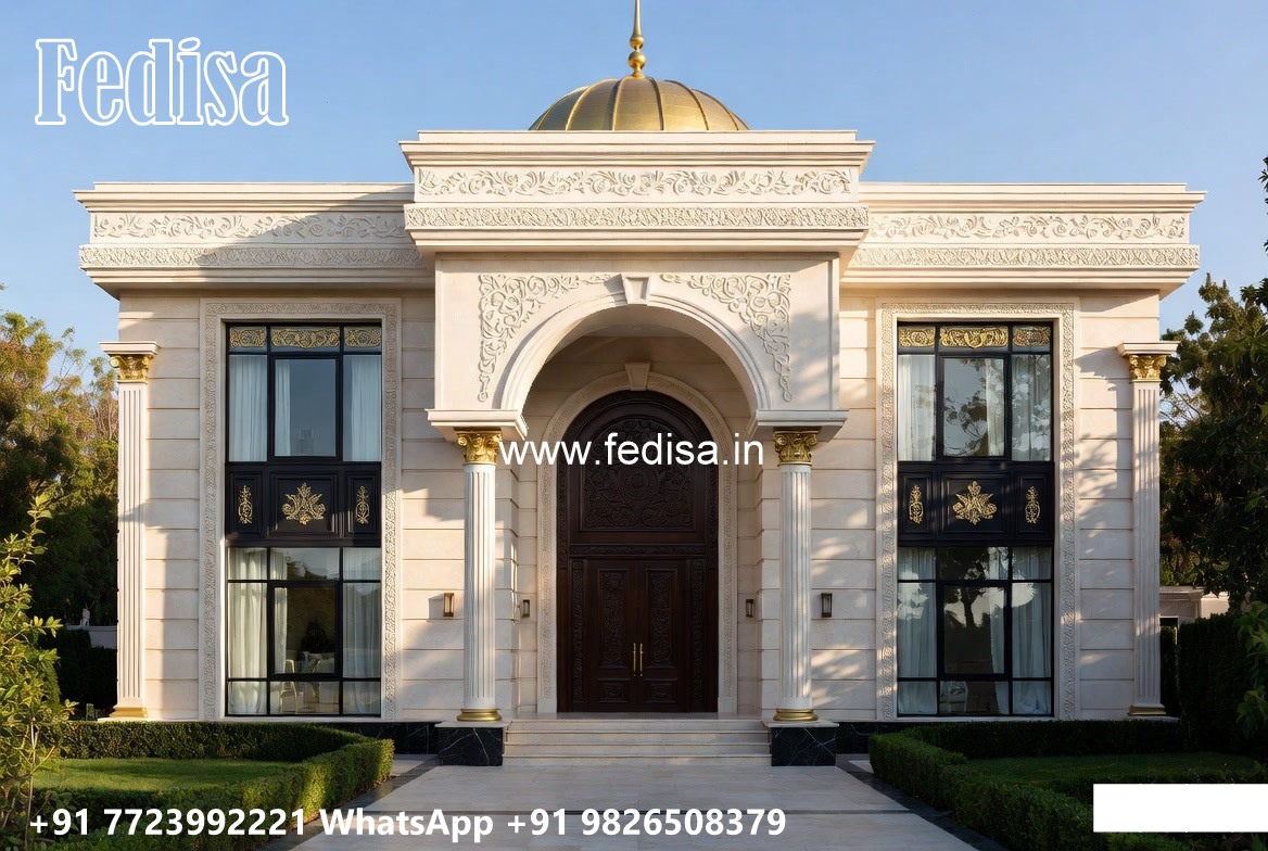 Luxury Classic Living Room 1 Floor Villa Design No-10229