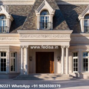 Patio Design Traditional Home Triplex Villa Design No-10239