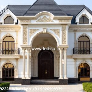 Classic Home Design With Garden 2 Story Villa Design No-10247