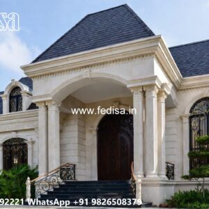 Elegant Villa Design Villa Front Door Design No-10254