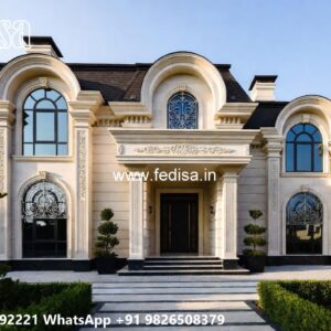 Vintage Villa Style Glass Villa Design No-10255