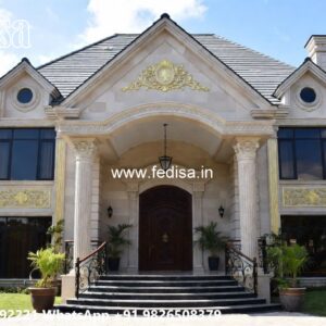 Neoclassical Villa Facade Modern Duplex Villa Design No-10258