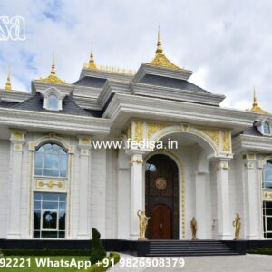 Traditional House Design Flat Villa Design No-10297