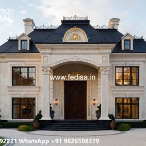 Front Yard Classic House Outdoor Villa Design No-10321