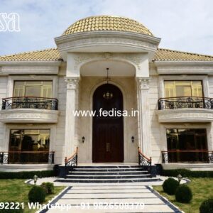 Patio Design Classic House Facade Villa Design No-10323
