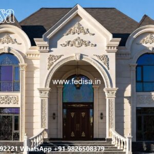 Classic Home Front Elevation Design Twin Villa Design No-10366