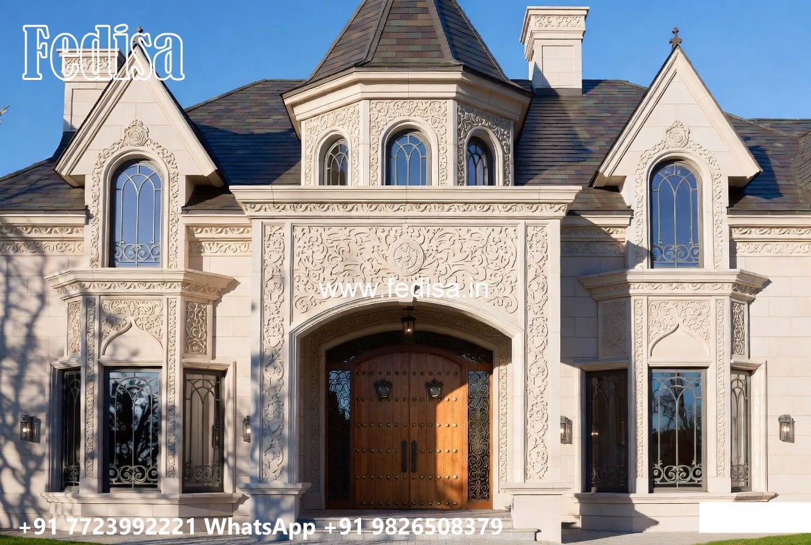 Grand Entrance Villa Design 5 Bhk Villa Design No-10381