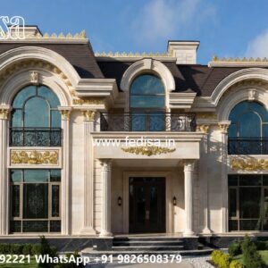 Villa With Columns Design Modern Classic Villa Design No-10382