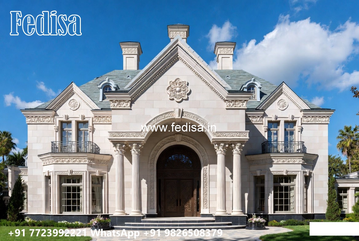 Classic Villa Front Elevation Design Reza Mohtashami Black Villa Price No-10408