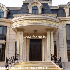 Classic House Exterior Villa Map Design No-10425