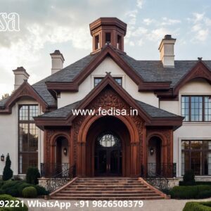 Classic Front Elevation Modern Luxury Villa Design No-10466