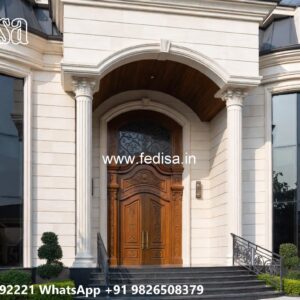 Elegant Classic Home Exterior Ideas Duplex 3 Bhk Villa Design No-10492