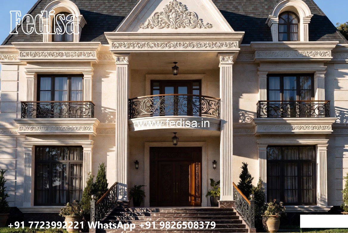 Villa With Columns Design Modern 6 Bedroom House Design No-10504