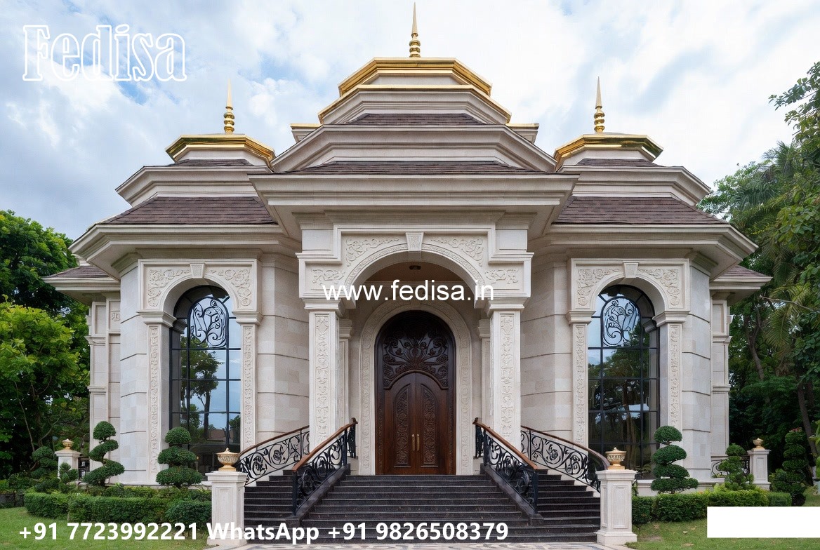 Marble Flooring Villa Design White Modern Villa No-10515