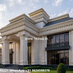 Elegant House Design Glass Villa Design No-10544