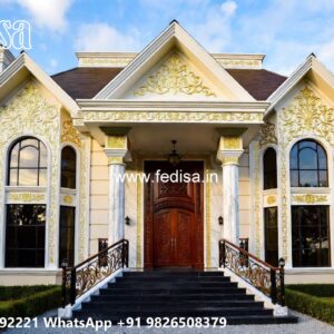 Traditional Home Facade Best Small Villa Design No-10548
