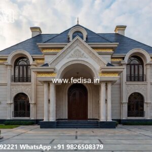 Traditional Interior Design Corner Villa Design No-10556