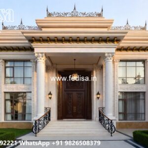 Classic House Garden Design Modern Glass Villa No-10563