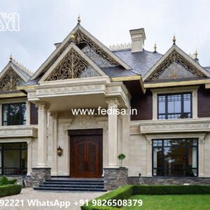 Patio Design Classic House American Style Villa Design No-10567
