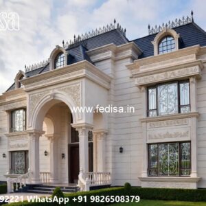 Classic Home Exterior Villa Terrace Design No-10585