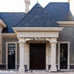 Traditional Home Design With Modern Touch Facade Villa Design No-10612