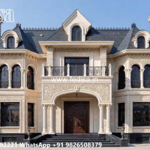 Classic Home Exterior Design 2 Bhk Villa Design No-10619