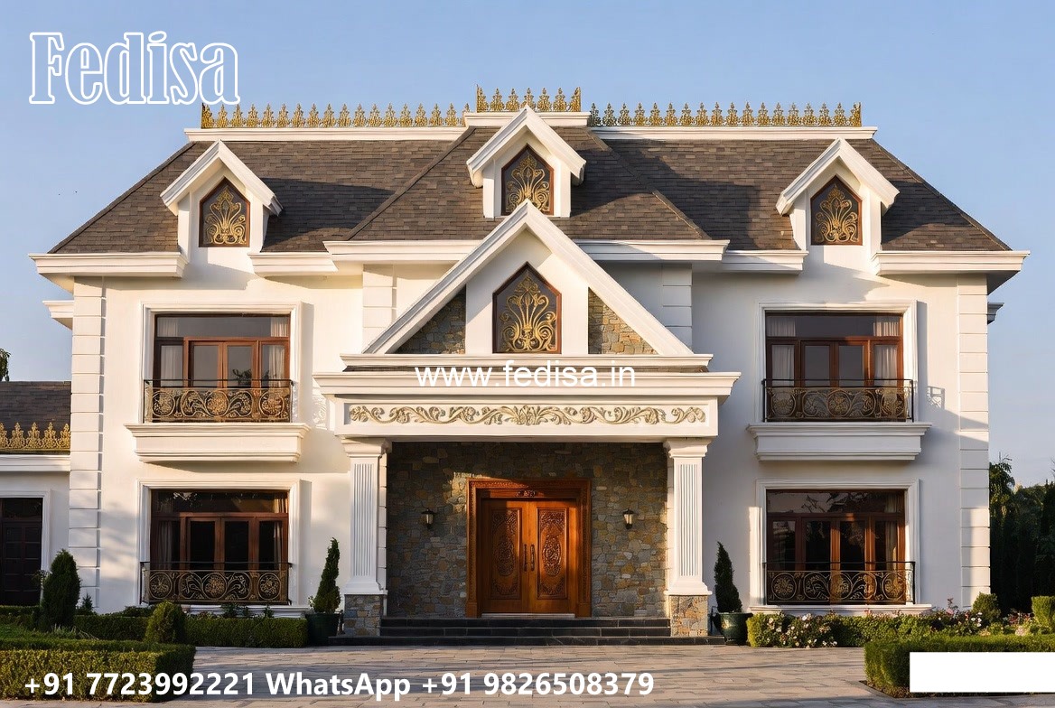 Grand Entrance Villa Design Small House Design No-10625