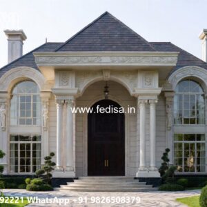 Classic Front Elevation Duplex House Plans No-10672