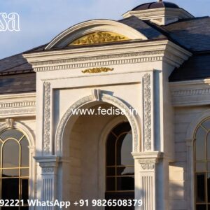 Classic House Design With Garden Exterior Design No-10698