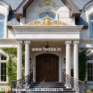 Classic Home Front Elevation Design Farmhouse Living Room Ideas No-10732