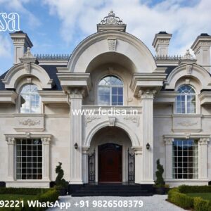 Luxury Classic Villa Single Floor House Front Design 3d No-10738