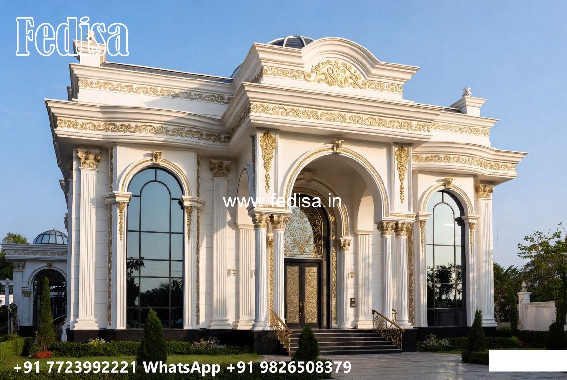 Classic Villa Exterior One Story House Plans No-10745