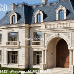 Symmetrical Villa Architecture Design Styles No-10751
