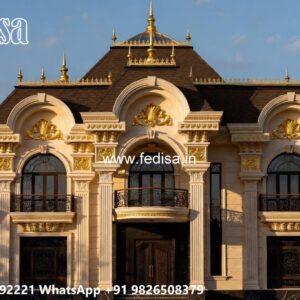 Classic Villa Design With Swimming Pool Narrow Lot House Plans No-10771