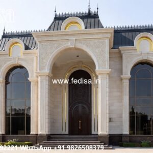 Elegant Classic Home Exterior Ideas Pooja Door Design No-10858