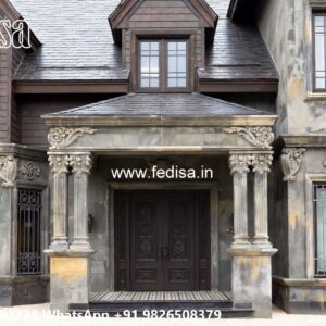 Classic Front Elevation Home Pop Design No-10916