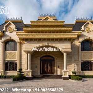 Traditional House Facade Second Floor House Design No-10952
