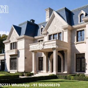 Grand Entrance Villa Design Garage House Plans No-10991
