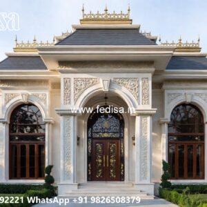 Classic Outdoor Patio Villa Duplex Home Design No-11010